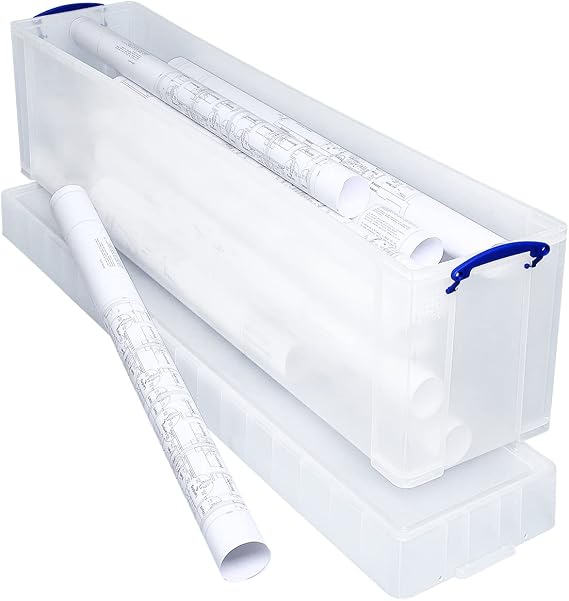 Really Useful Box Plastic Storage 77 Litre Clear