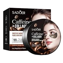 Peptide Collagen Under Eye Patches - 60 Korean Firming, Glowing & Hydrating Hydrogel Mask for Puffy Eyes, Dark Circles, Wrinkles, Fine Lines, Undereye Bags - Anti-Aging Eye Gel Pads