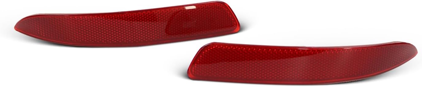 Car Rear Bumper Reflector Red Lens For BMW X5 E70 2007-2013 63217158949 63217158950