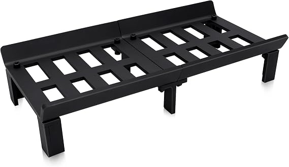Fireplace Grate 20 Inch with Back Plate, Wood Stove Log Holder