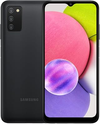 Samsung Galaxy A03s Cell Phone, AT&T GSM Unlocked Android Smartphone, 32GB, Long Lasting Battery, Expandable Storage, 3 Camera Lenses, Infinite Display - Black Renewed