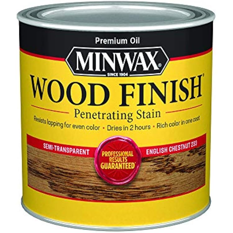 Minwax 223304444 Wood Finish, English Chestnut, 12 Pint