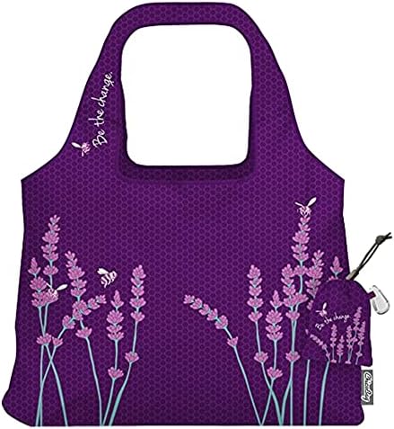 ChicoBag Vita Designer Reusable Tote Bag with Carabiner Clip | Compact Reusable Shopping Bags | Eco Friendly | Be the Change