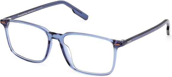 Ermenegildo Zegna Eyeglasses EZ 5257 -H 090 Shiny Transparent Blue, Vicuna