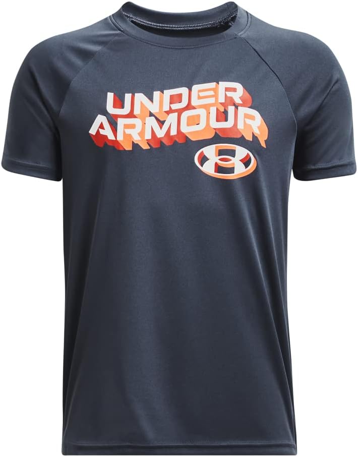 Under Armour Boys Tech Wordmark Short Sleeve T-Shirt