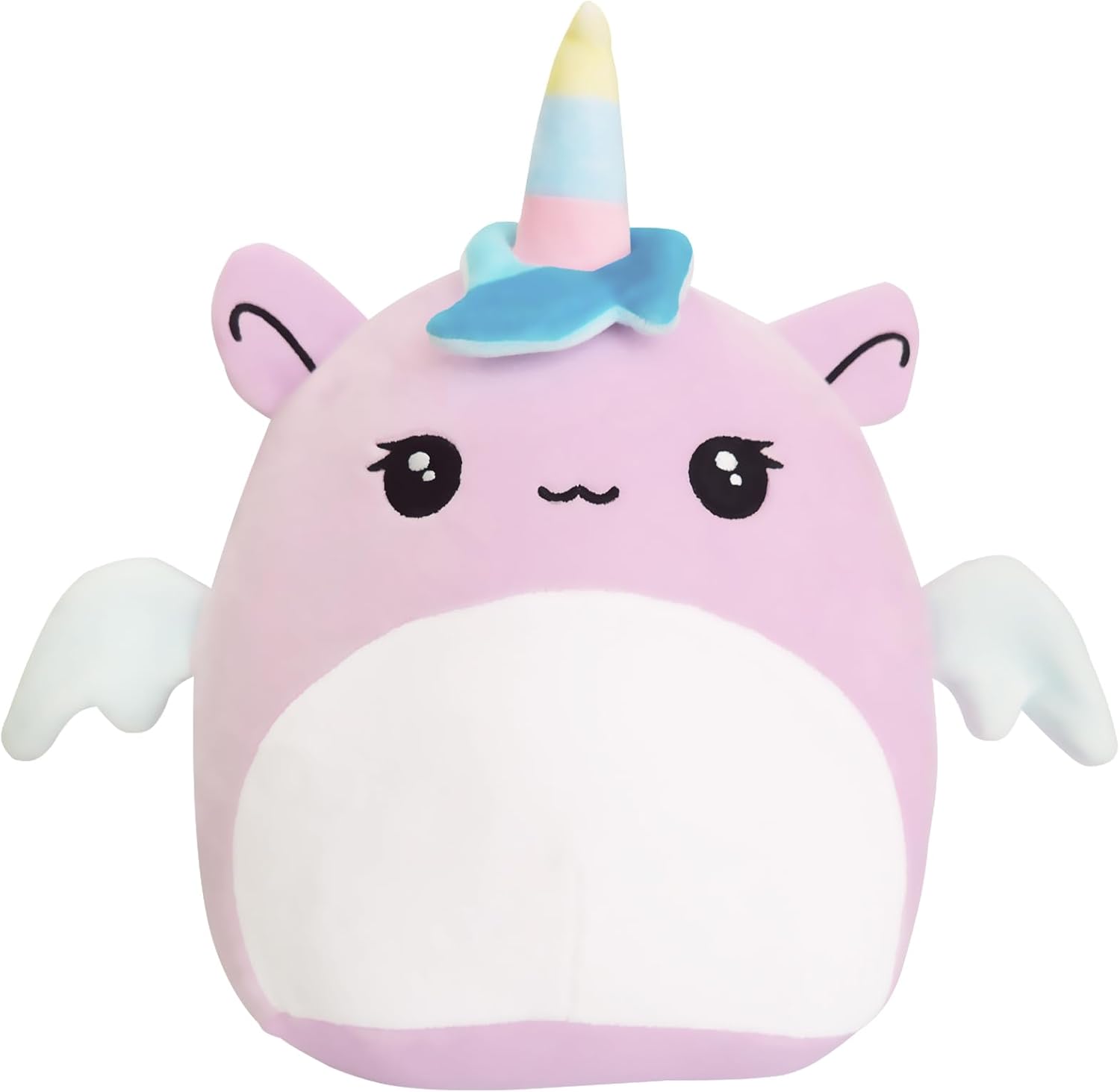 POPOYU 20cm Unicorn Plush Pillow Toys,3D Cute Stuffed Unicorn Pillow Doll Squishy Cotton Plushies Doll,Super Soft Toy Gift for Kids Girls Birthday Present Kids Collection Home Decoration