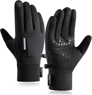Winter Gloves for Men Women - Waterproof Thermal Glove for Cold Weather, Warm Gloves for Running Cycling, Snow Gloves with Touchscreen Finger X-Large