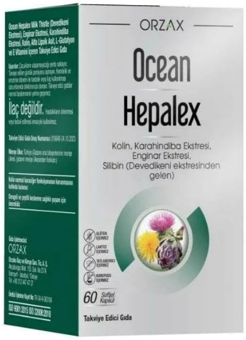 Orzax Ocean Hepalex 60 Yumuşak Kapsül