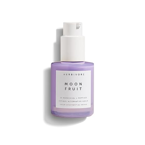 HERBIVORE Moon Fruit Bakuchiol Retinol Alternative Face Serum | 1 oz | With 1% bakuchiol & plant peptides. Helps firm skin, smooth fine lines and even tone & texture. Vegan for all skin types