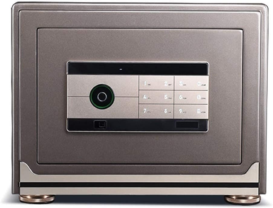 strongbox Safe Box,Safe Deposit Boxes Smart Wifi Fingerprint Safe Box Home Safe Can Secret Stash Jewellery Personal Alarm Office Safe Combination Lock for cash box Document Home Office Hotel safe