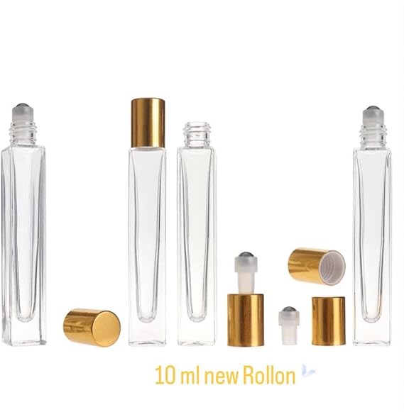 10 ml Şeffaf Cam Rollon/Gold Kapak