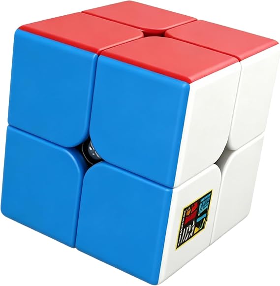 Moyu Meilong 2x2 Speed Puzzle Cube, Adjustable Elasticity with Stickerless Shape Moves Quickly and Smoothly, Brain Teasers for Kids & Puzzle Boxes Classic Game(Non-Magnetic