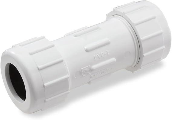 King Brothers Inc. CPC-0750 3/4-Inch Compression PVC Compression Coupling, Gray