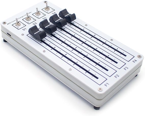 USB MIDI Controller with 4 Faders & 4 Switches, Portable Plug & Play for Music Production