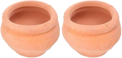 Zerodeko Mini Terracotta Pots 1.5 Inch 6 Pack Tiny Red Ceramic Planters for Succulents Indoor Outdoor Garden Patio