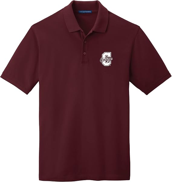Mens Adult Polo NCAA Collegiate Short Sleeve Polo Shirt