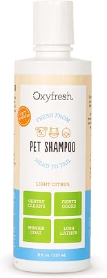Oxyfresh Pet Shampoo | Premium Odor Eliminating Dog Shampoo | Moisturizes Skin, Conditions Fur & Perfect for Dogs with Dry Coats | Tear-Free Cleanser for Pets 8 oz.