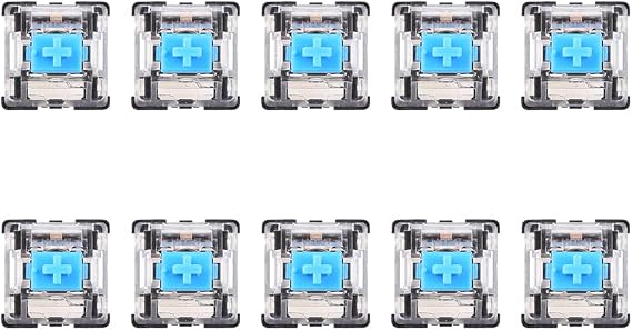 10 PCS 3 Pin Keyboard Switch Blue Switch Replacement Cherry MX Mechanical Keyboard