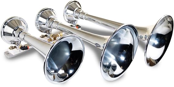 Kleinn Air Horns 630 Triple Train Horn - Chrome