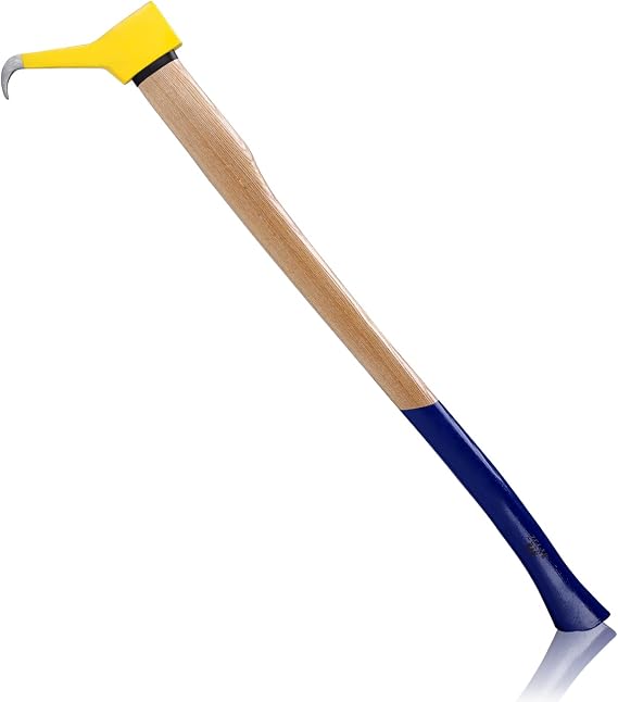 Pickaroon Logging Tool, Hookaroon, Log Roller Tool | Hookaroon for Dragging and Stacking Firewood, Sharp Pick Tool for Logs