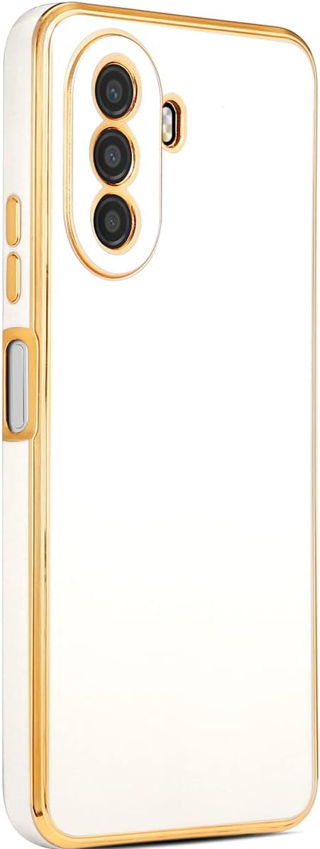 Zore Huawei ile uyumlu Nova Y70 Kılıf Zore Bark Kapak Beyaz