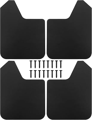 Car Mud Flaps Universal Fit Black Splash Guards 4 Pack Mudflaps Splash Guards Mudguards Dirty Traps Size: 15.1in x 11.5in