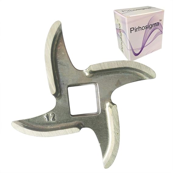 Size #12 Chef Meat Grinder Stainless Steel Cutter Knife Blade for Electric or Manual Metal