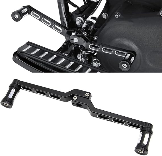 DreamSeek Heel Toe Gear Shift Lever + Shift Peg for Harley FL Softail/Touring, Road King, Street Glide/Tri Glide Trikes - Shifter Lever (Black)