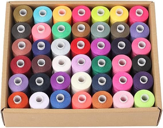 All Purpose Sewing Thread, 42 Spool 1000 Yards Polyester Thread for Sewing, Handy Polyester Sewing Threads for Sewing Machine