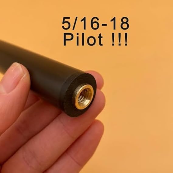 Carbon Fiber Pool Cue Shaft - 11.8mm/12.4mm/12.8mm - Low Deflection Pool Cue Shaft with 3mm Carbon Tip Ultra-Smooth, pro Taper, Easy to Control (Only Shaft)