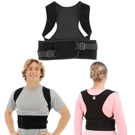 Posture Corrector for Back, Neck & Shoulder Support, Adjustable, S/M