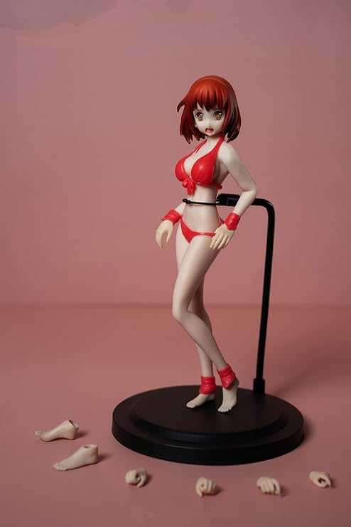 1/12 Scale Action Figure ,TBLeague T01 T02 T03 T04 T05 Female Super Seamless Flexible Body 6 inches Realistic Full Silicone Body with Stainless Steel Skeleton Collectable Doll (PLLB2020-T02A)