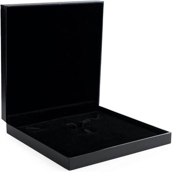 Oirlv Black Necklace Case,Big Necklace Gift Box for Women,Jewelry Set
