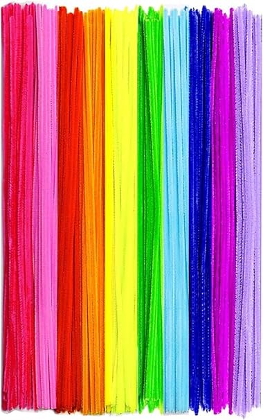 100 Piece Pipe Cleaners colorful for Craft, 30cm Long Flexible pipecleaners for Christmas Tree craft flowers Art DIY Decorations