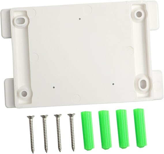 Universal CD Player Fixed Board Replacement Accessory White Plastic and Metal Compact Player Installation Part Wall Mount Holder Stand for Rack Mounted Random Color