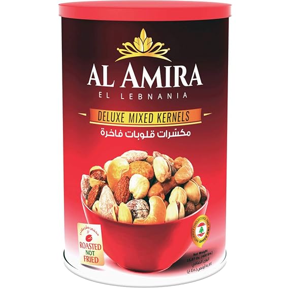 Al Amira Nuts - Deluxe Mixed Kernels Nuts, Roasted (16 oz)