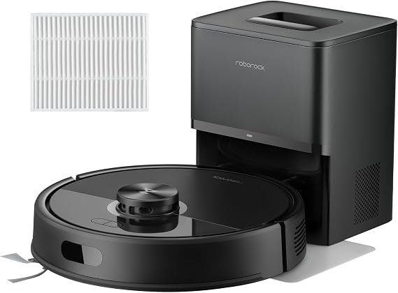 roborock Q7 M5+ Robot Vacuum and Mop Black with Washable Filter