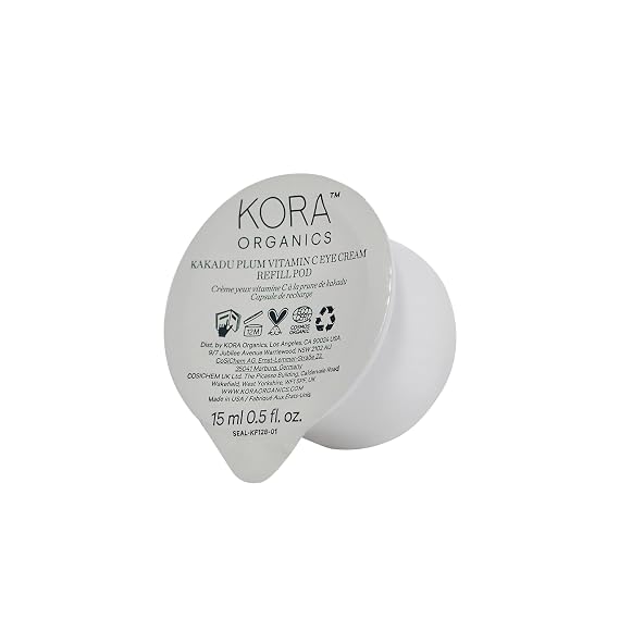 KORA Organics Kakadu Plum Vitamin C Eye Cream, Smoothing Under Eye Cream