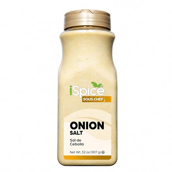 iSpice Gourmet Onion Salt Seasoning Spice Bulk - 32 oz