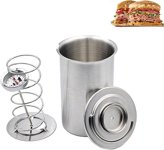 Ham Maker,Stainless Steel Meat Ham Press Cooker, Large Capacity Ham Press Maker,Meat Press Cooker for Making Healthy Homemade Deli Meat with Thermometer for Meat Pork Poultry (Silver)