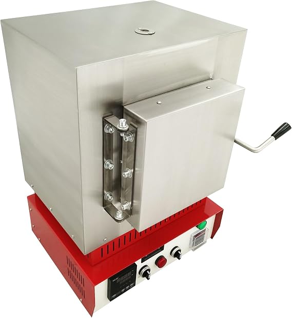 110V 3000W Muffle Furnace High Temperature Burnout Oven Integrated Laboratory Jewelry Processing Furnace 1100C Highest Temperature