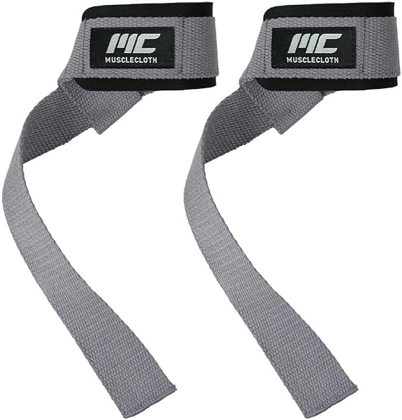 MuscleCloth Padded Lifting Straps Gri