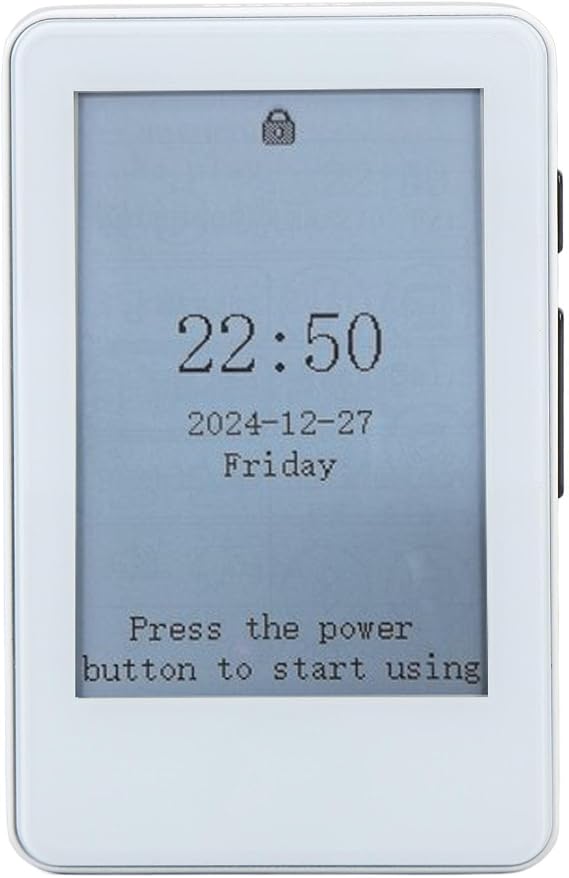 Denash Electric Book Reader 2.7 Inch Touch Screen E-Ink Display with MP3 Player Music Playback and Lyrics Sync for Reading Entertainment and Daily Tools