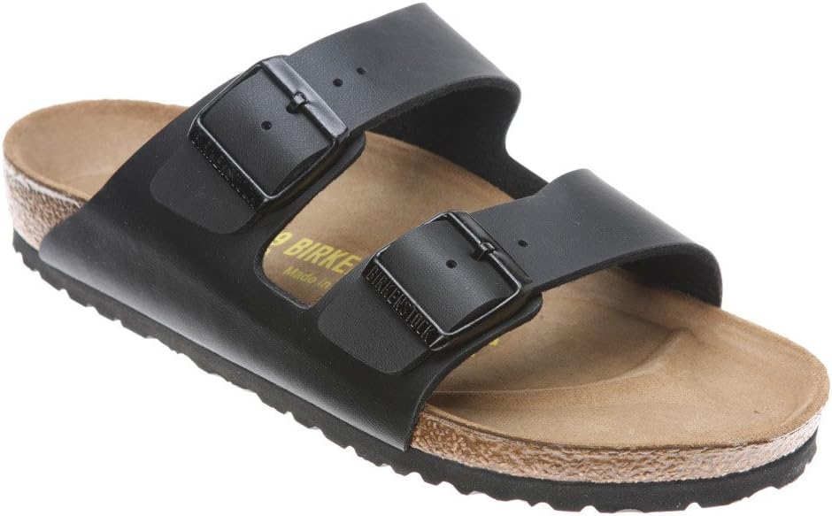 Birkenstock Unisex Arizona Sandal,Black Birko-Flor,39 M EU