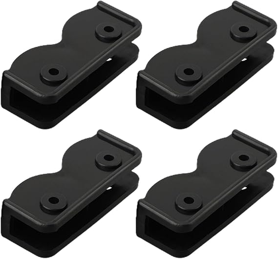 4 Pack Black Plastic Tent Connector Replacement Rectangular Bracket Support Gazebo Spare Parts Accessories