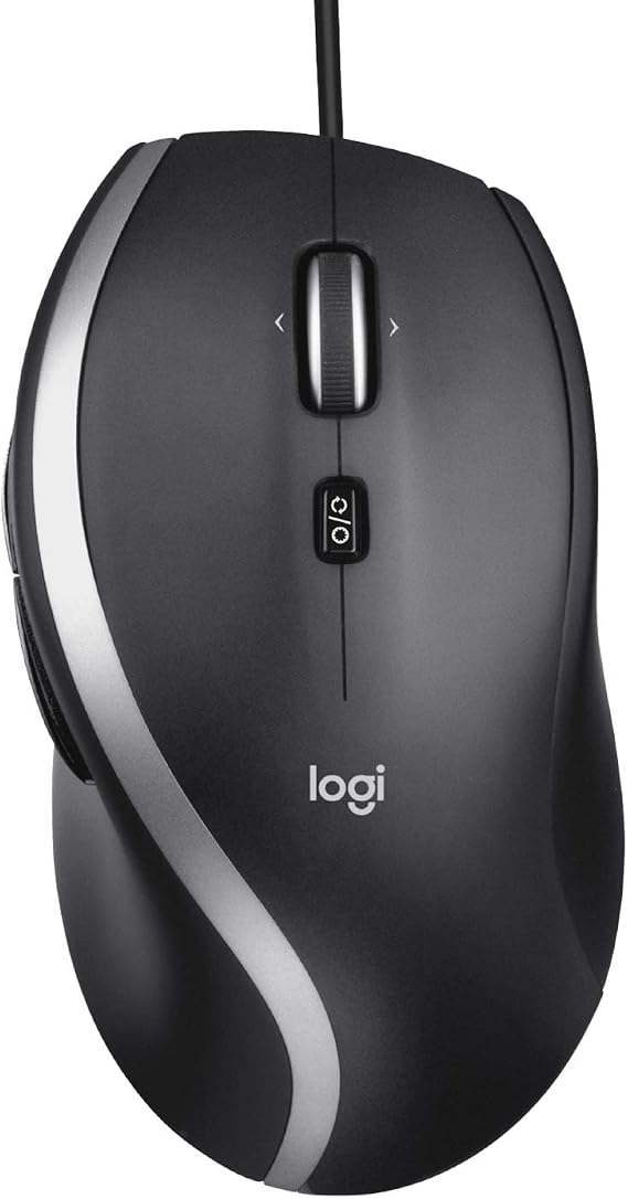 Logitech M500s Wired mouse with advanced hyper-fast scrolling and tilt function customizable buttons high-precision scanning DPI switch USB Plug & Play - Gray