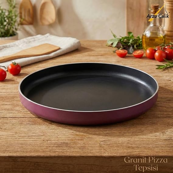 30 Cm Granit Pizza Tepsisi - Mürdüm