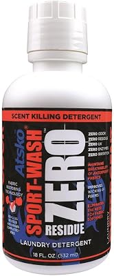 Atsko 1338Z Zero Sport-Wash Laundry Detergent 18 fl oz bottle, Black
