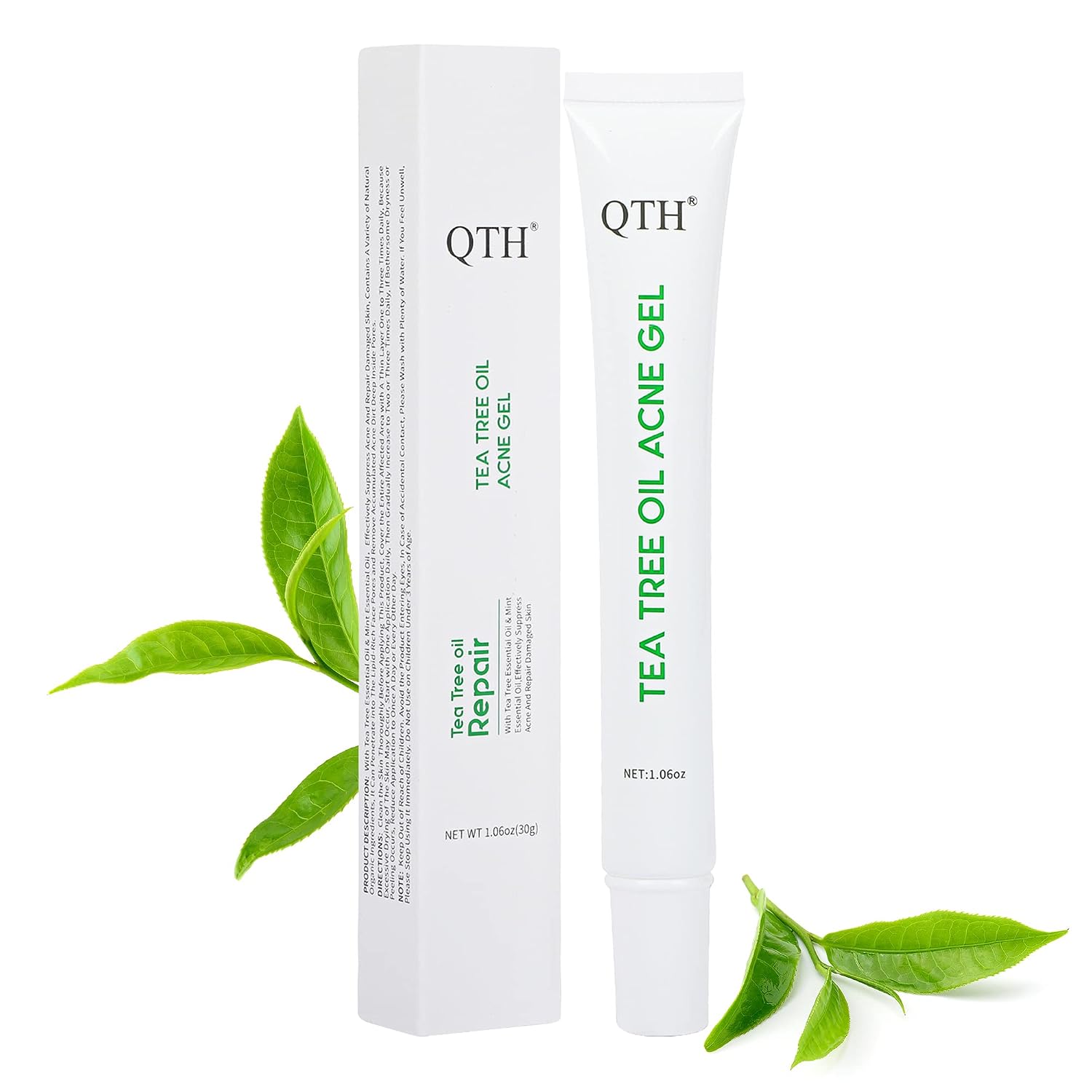 Rescue Gel Tea Tree Oil Acne Spot Treatment Gel Acne Control, Post-Blemish Recovery Gel, Replenish and Soothe Dry Skin After a Pimple Pops, Advanced Dark Spot Lightening Serum with Tea Tree Oil