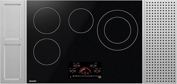 Sharp SCR3042FB 30 in. 4 Burner Radiant Cooktop with Bridge Element